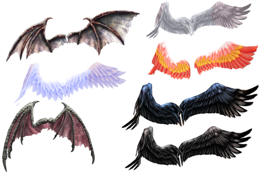 Anime Demon Wings 183298 - Mmd Wings With Physics (560x350)