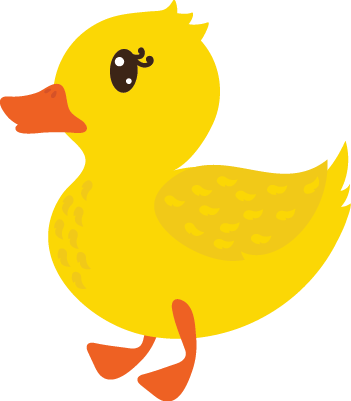 Duck - Colores Para Niños De Animale (351x401)