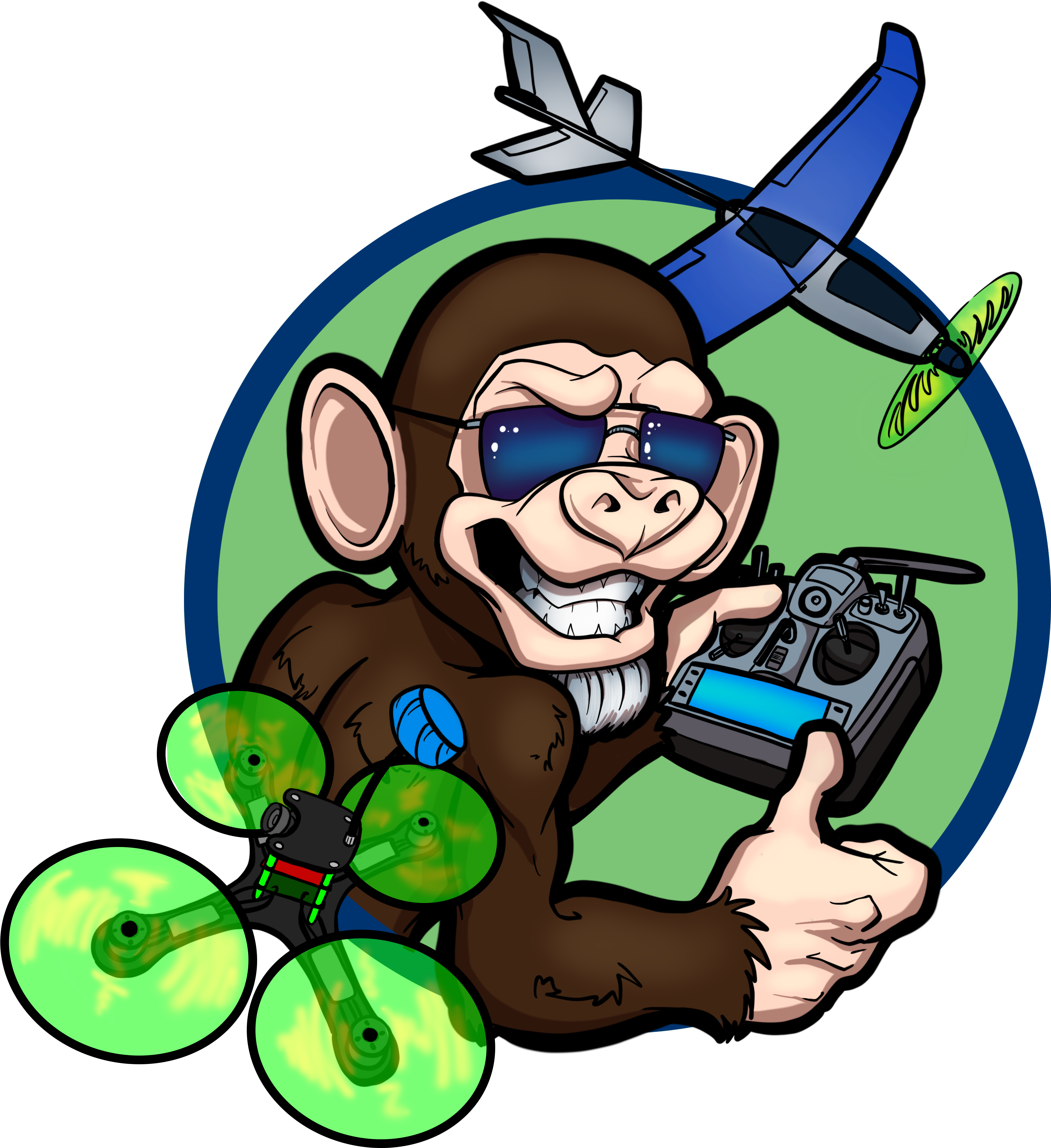 Team Monkey - 11 Oz Ceramic Mug (4276x4276)