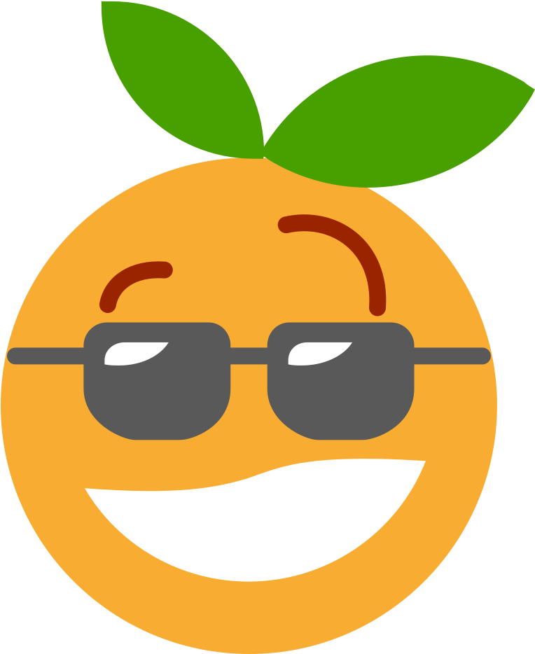 Cartoon Orange - La Classe Smiley (614x750)