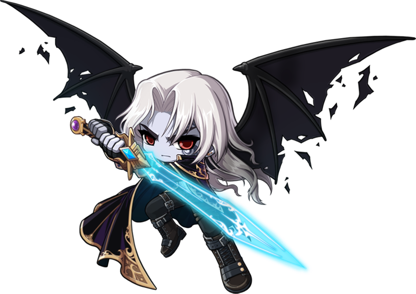 Demon Avenger Male - Demon Avenger Maplestory (834x589)