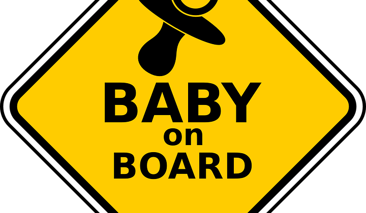Baby On Board - Baby On Board 25mm Pin Button Badge Pregnant Mother (720x420)