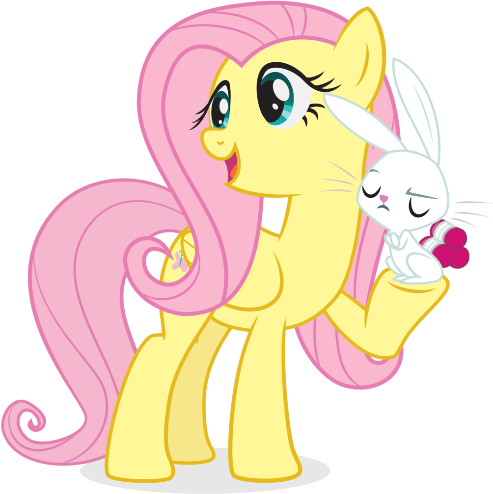 Angel - Fluttershy And Angel Bunny (1024x1032)