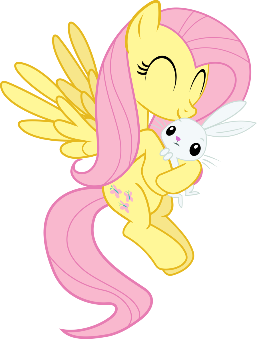 Fluttershy Hovering Download - My Little Pony Fluttershy Bunny (900x1186)
