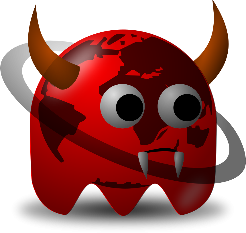 Demon 20clipart - Bad Guy Transparent Cartoon (900x900)