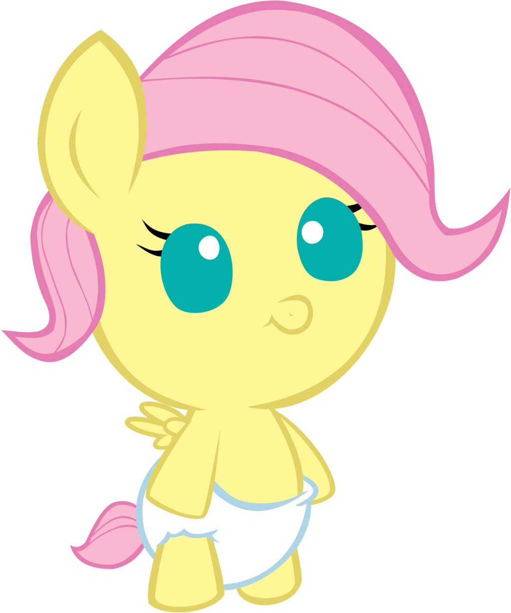 Cute Fluttershy - Fluttershy Foal (1024x1229)