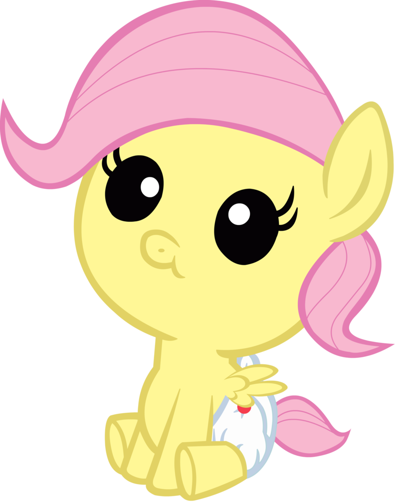 Baby Fluttershy By Azzu-nyan On Deviantart - Baby Fluttershy (794x1007)
