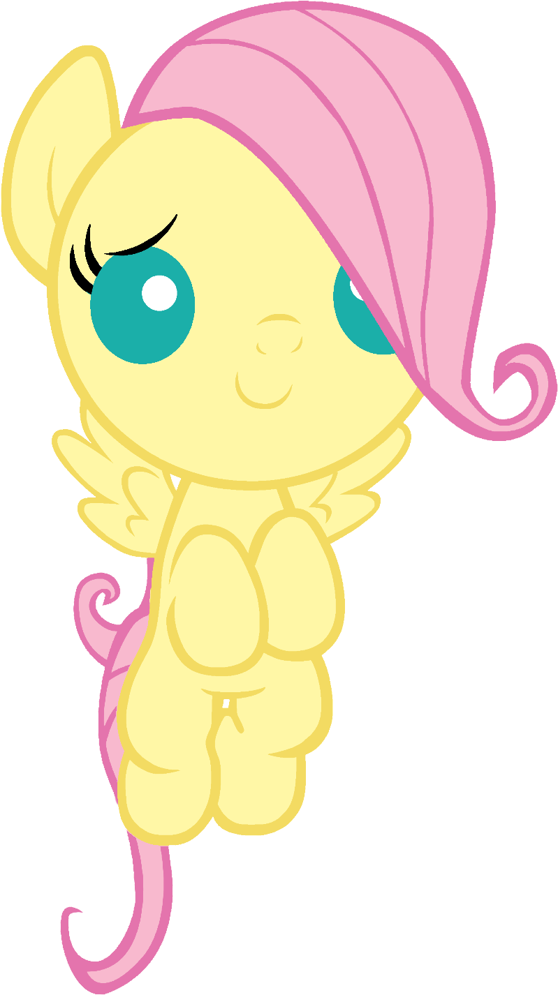 Fluttershy Cute Vector For Kids - My Little Pony Friendship Is Magic Baby Fluttershy (900x1508)