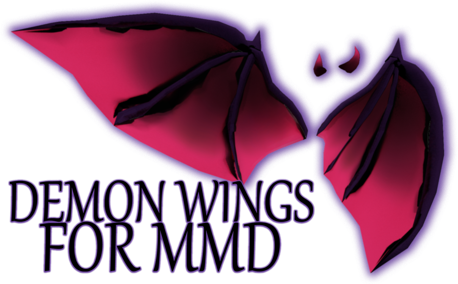 Mmd Demon Devil Wings By Vanillabear3600 Mmd Demon - Mmd Demon Wings Dl (1552x956)