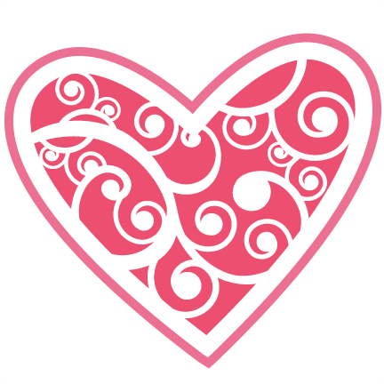 Flourish Heart Svg Cutting Files Heart Svg Cut Files - Clip Art (432x432)