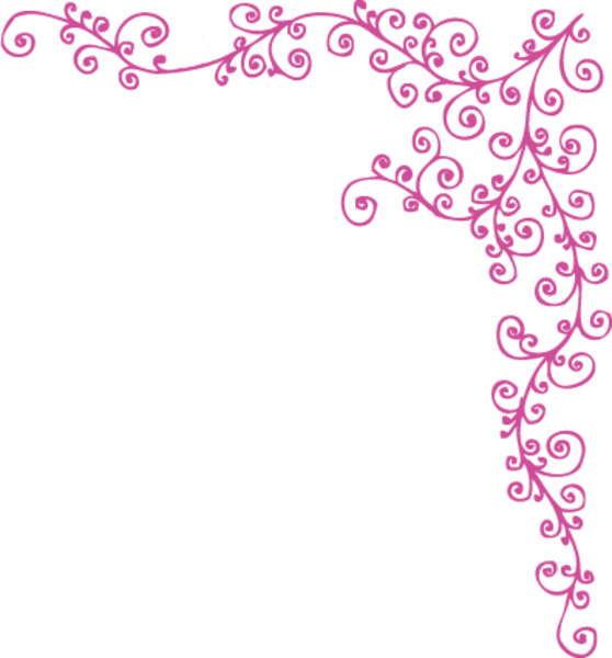 Zipadeedoodah Header Flourish Image - Pink Corner Flourish Png (558x600)