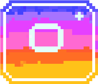 Instagram Pixel Logo - New Instagram Logo Pixel Art (390x340)