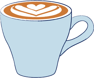An Espresso In A 190 220ml Cup Topped With Textured - Flat White Coffee Clip Art (390x350)