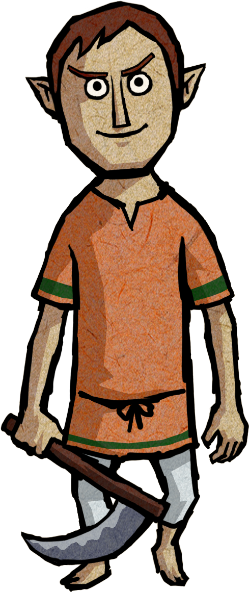 The Legend Of Zelda Wind Waker Characters Slideshow - Legend Of Zelda Wind Waker (489x1161)