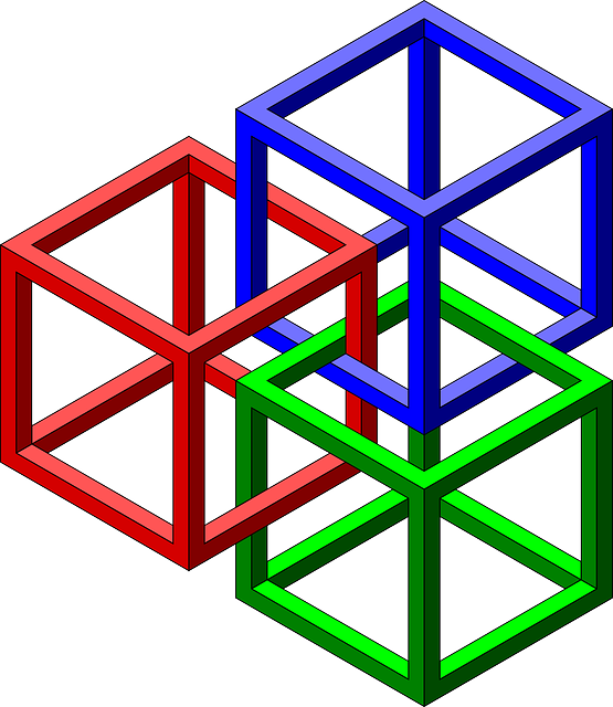Impossible, Geometry, Optical Illusion, Red - Geometrical Optical Illusions (555x640)