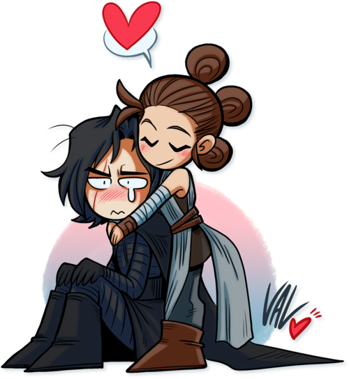 Star Wars, Reylo, And Rey Image - Reylo Transparetn Backgroud (500x544)