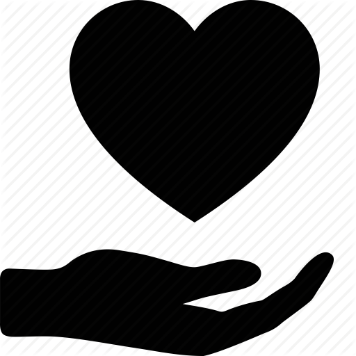 Heart Icons Hand - Heart Hand Icon Png (512x512)