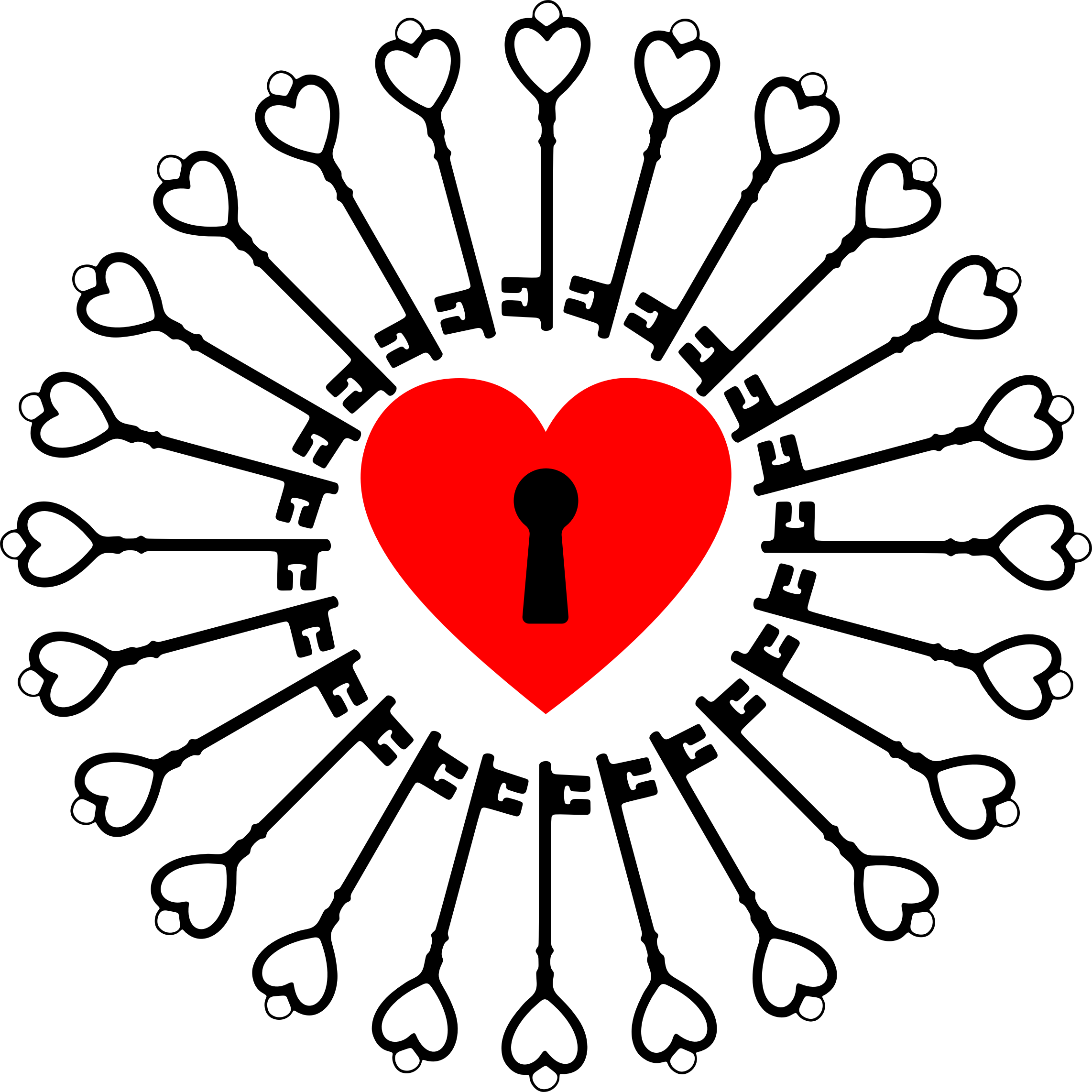 Heart And Keys - Password To Unlock Heart (2284x2284)