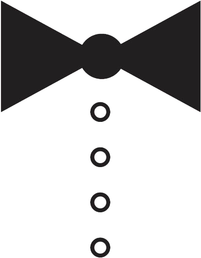 Black Bow Tie Art - Black Bow Tie Art (431x542)