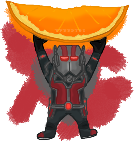 Ant-man Chibi By Speedcal - Orange Slices Ant Man (500x500)