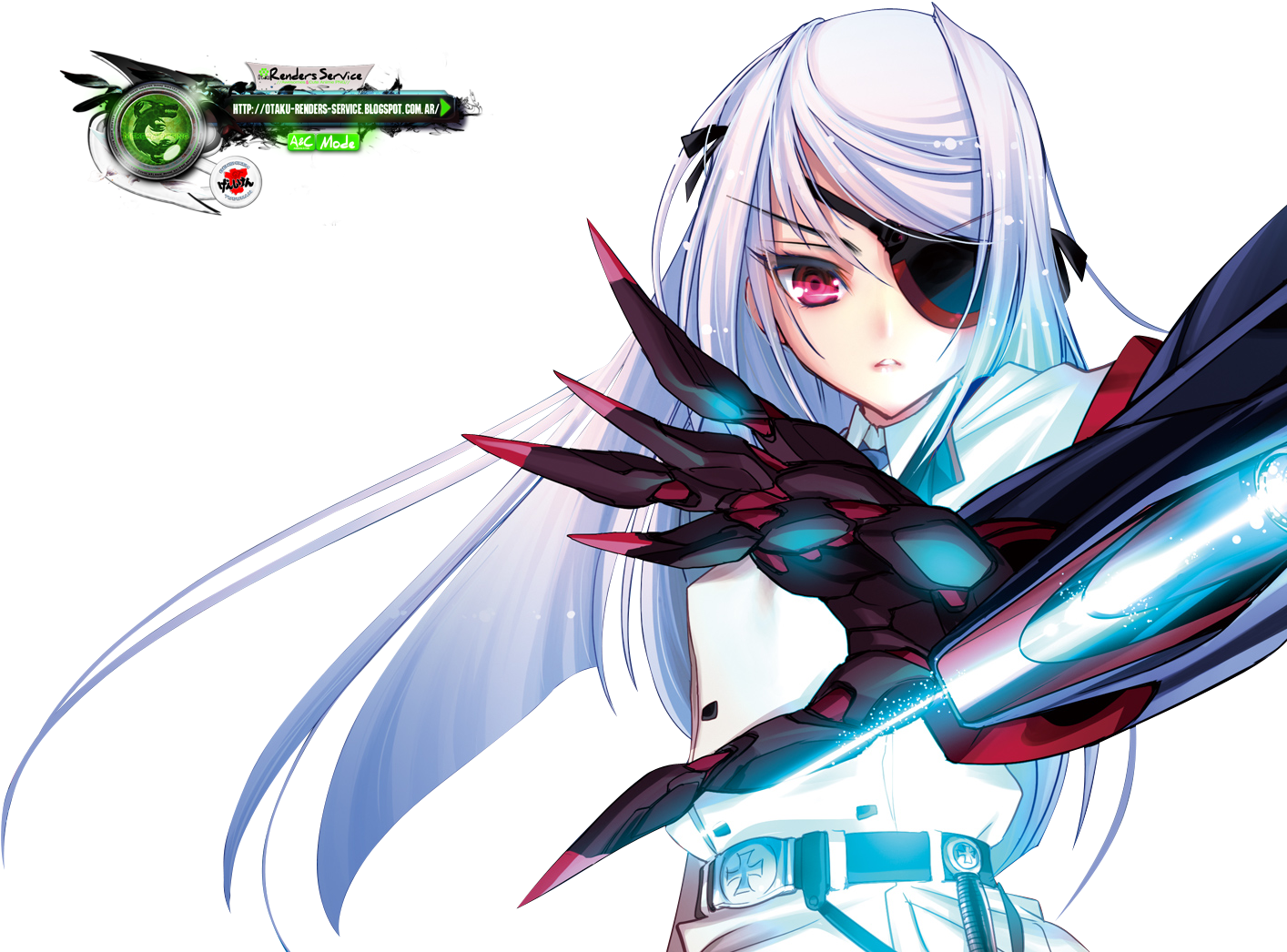 Infinite Stratos Anime Youtube Desktop Wallpaper - Red Eyed Anime Girls (1464x1080)