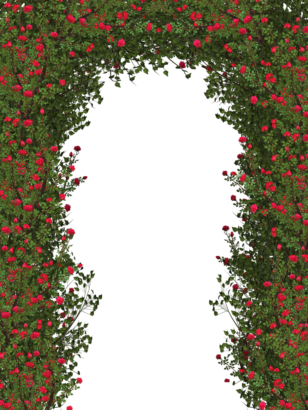 Rose Bush Clipart Flower Shrub - Rose Flower Tree Png (1024x1365)