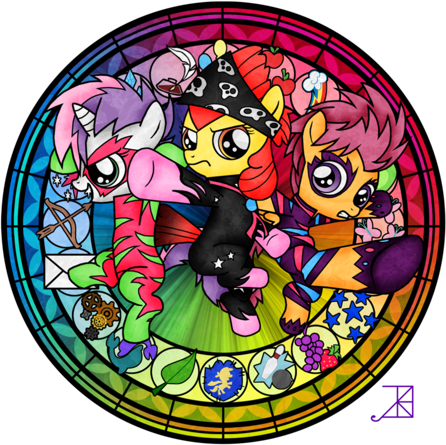 Cmc Talent Show By Akili Amethyst - Kingdom Hearts My Little Pony Stain Glass (894x894)