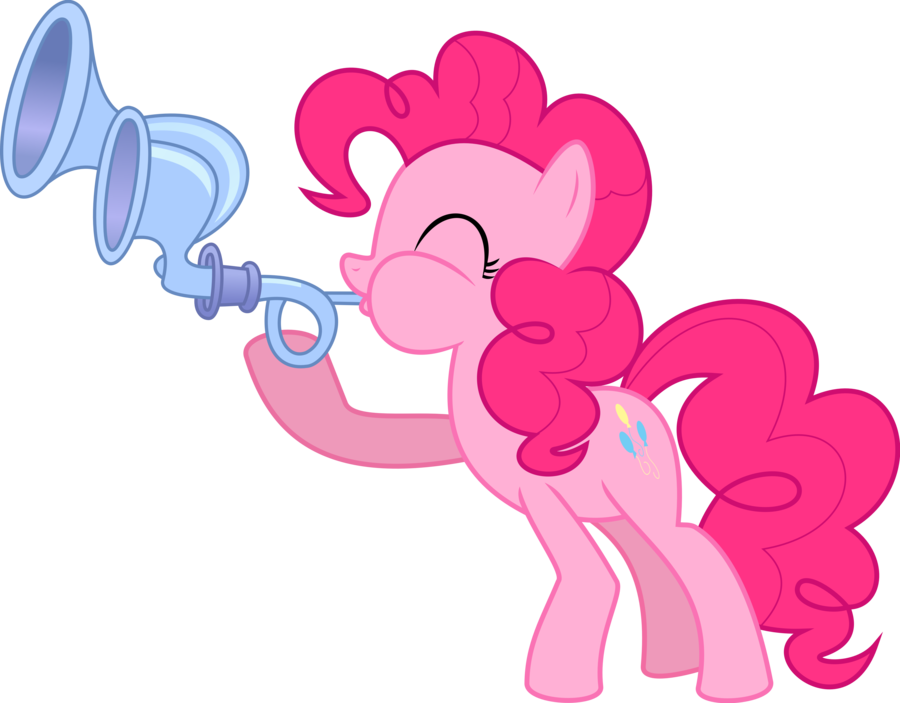 Mlp - Pinkie Pie Trumpet Gif (900x703)