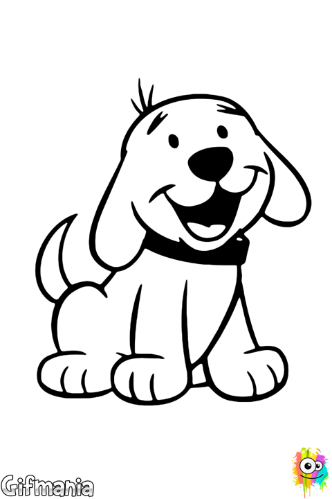 #cachorro #perro #dibujo - Dog For Coloring (480x720)