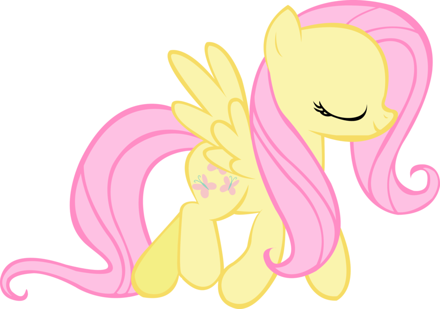 Fluttershy Vector Test By Leslers - Mlp Fluttershy Walking (900x632)