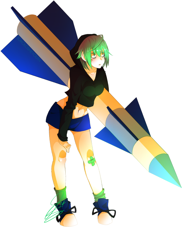 Missile Girl By To-yo - Cartoon (766x900)