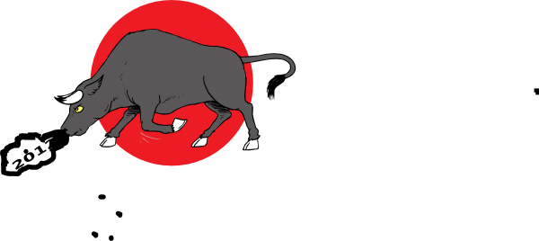 Snorting Bull 2012 Clip Art Vector Clip Art Online - Cattle (600x268)