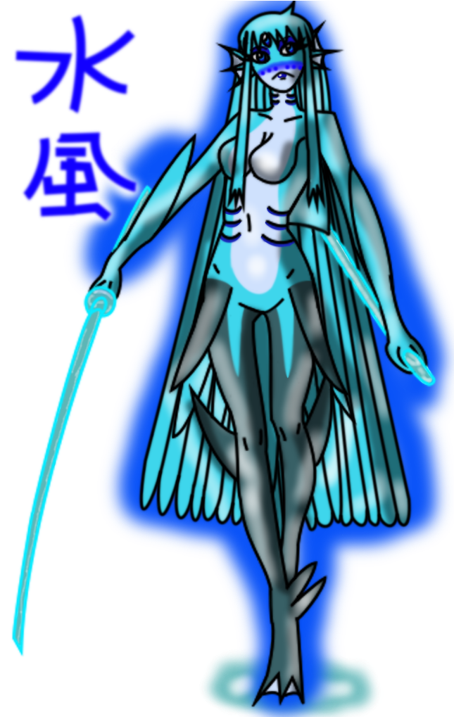 Anime Sel And Her Water Mizukaze Skill By Selanairequeen - Illustration (654x1018)