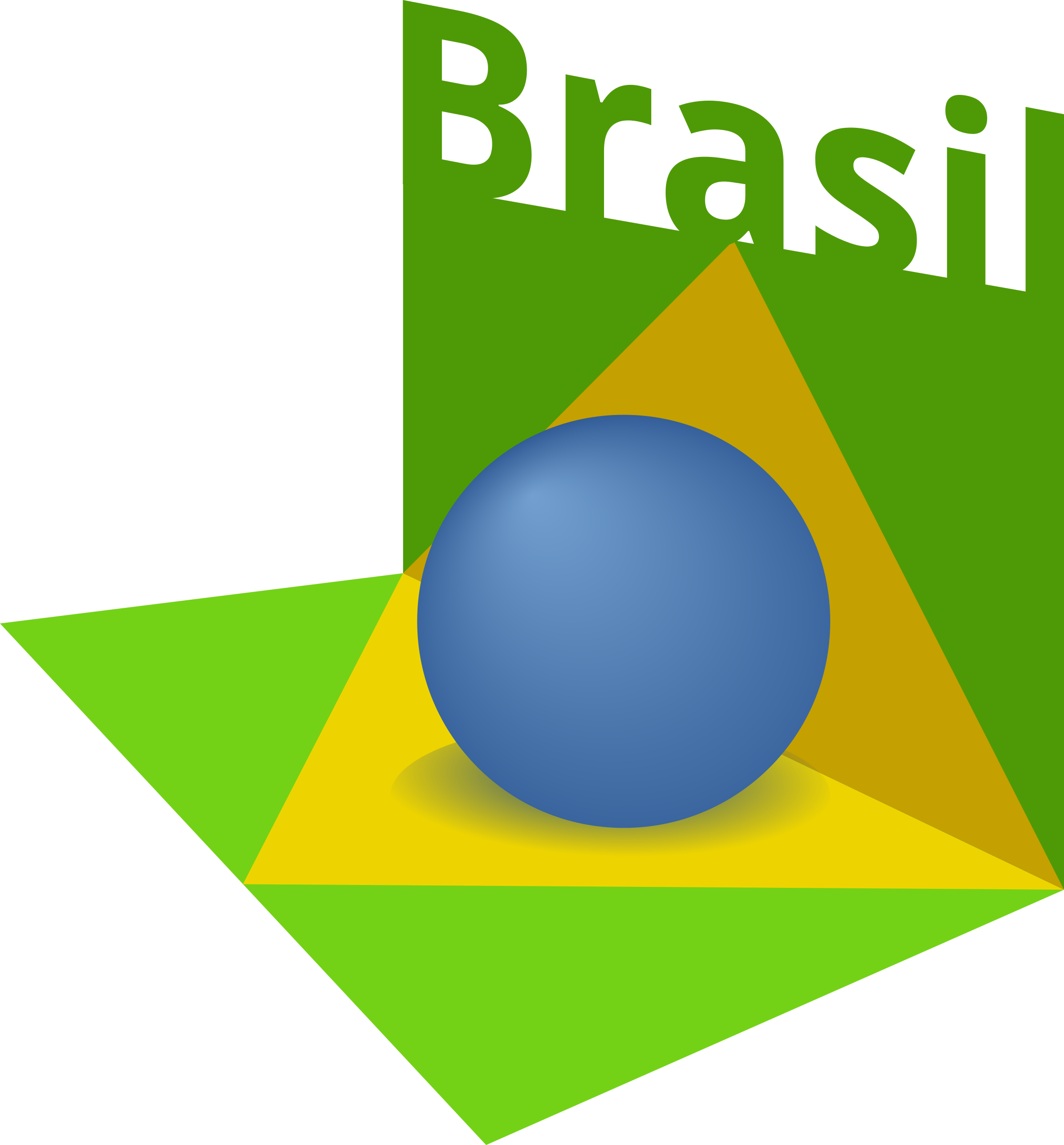 Big Image - Brazil Flag Art Png (2230x2400)
