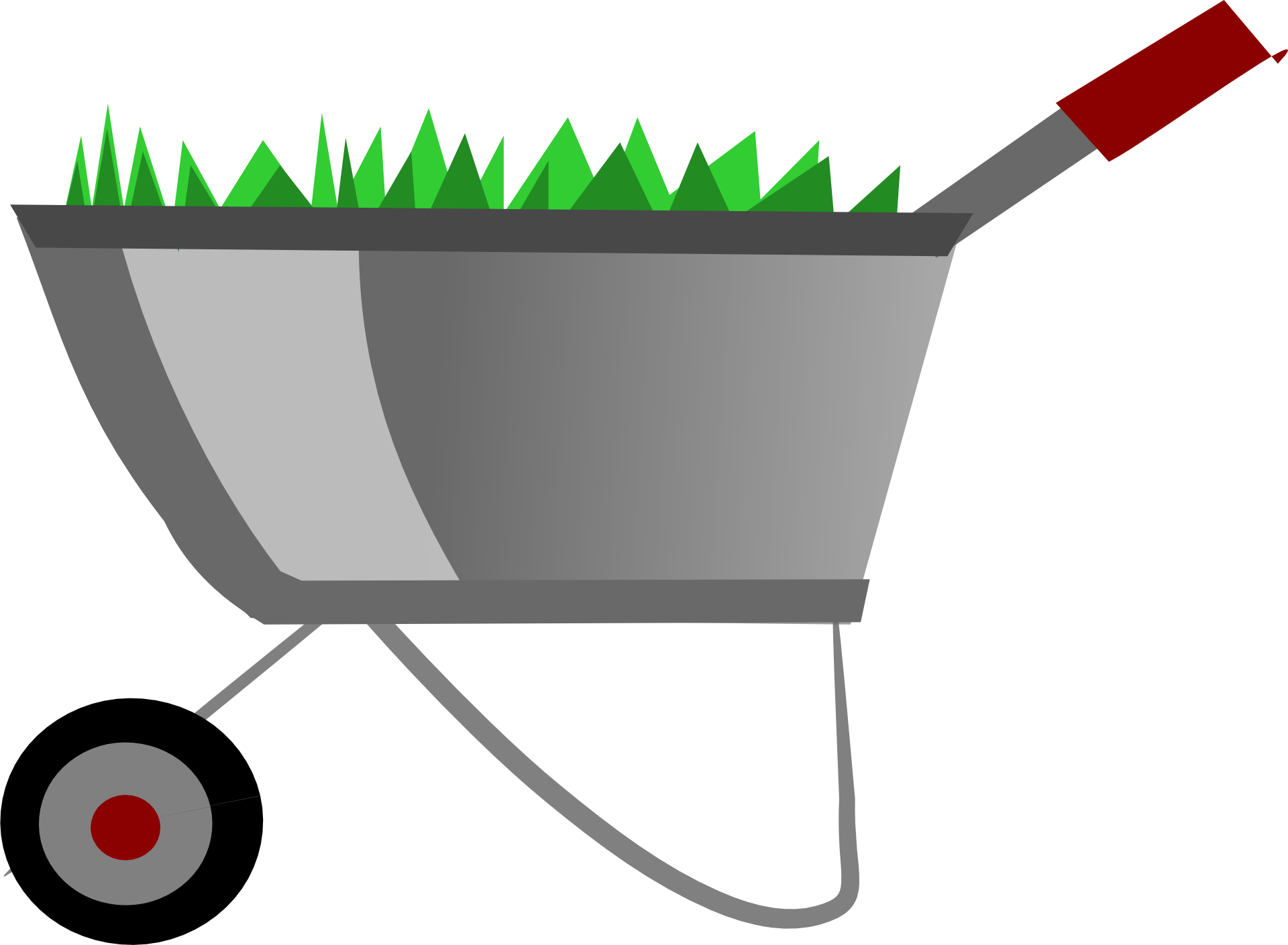 Landscaping Services - Carrinho De Mão Png Desenho (1920x1410)