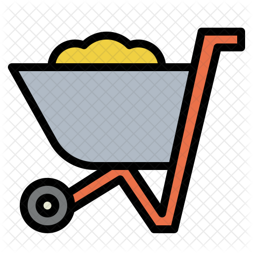 Wheelbarrow Icon - Wheelbarrow (512x512)