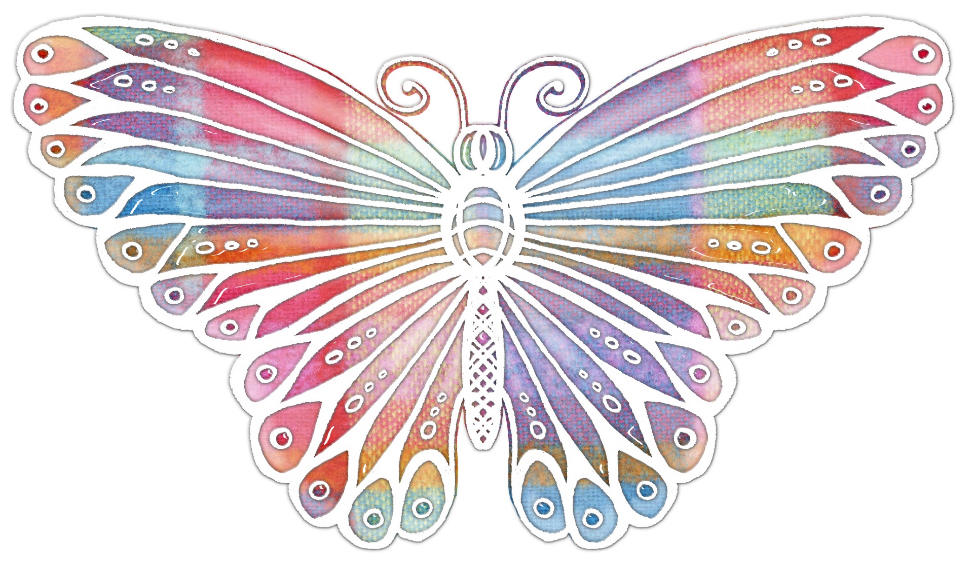 Butterfly Vector Colorful Flight 1139826 - Kupu Kupu Warna Warni Png (1920x1122)