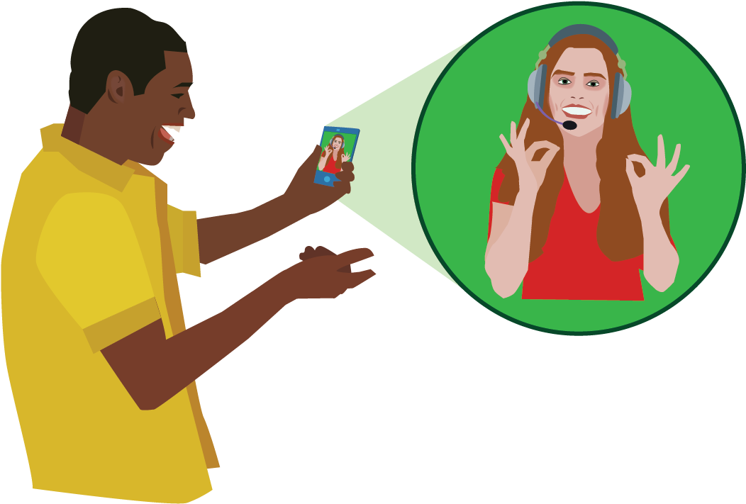 Deaf Bsl Users Can Call Their Gp Surgery For - Conversation (1051x733)