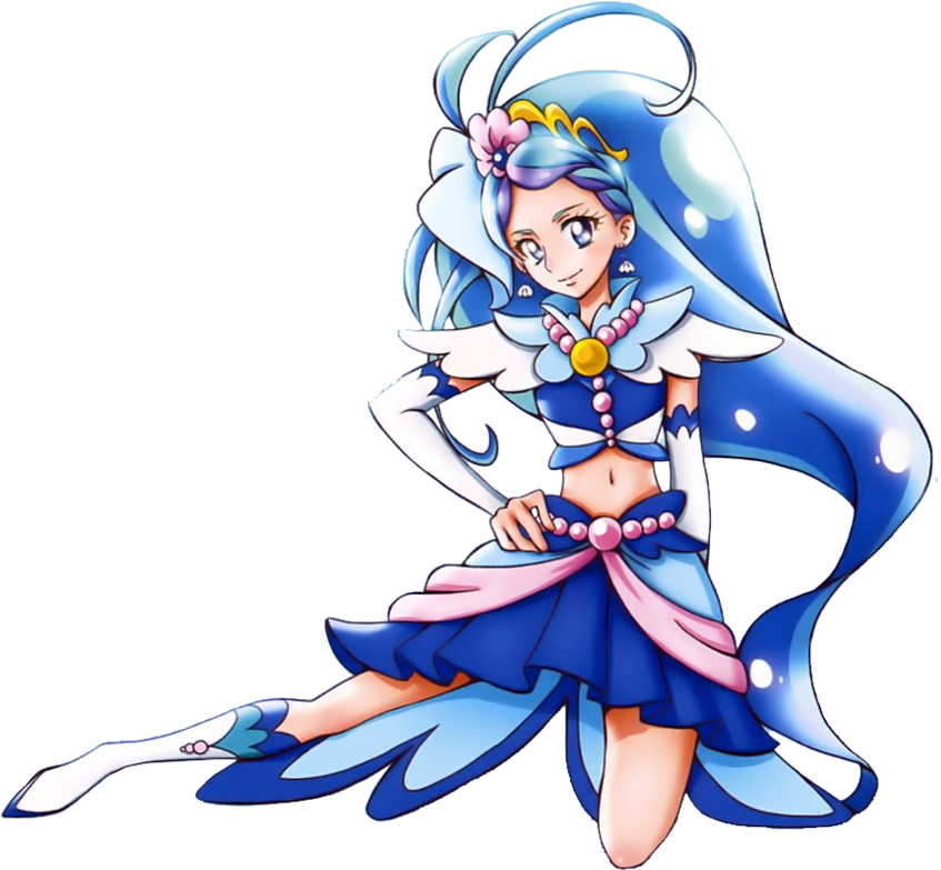 Cure Mermaid [precure Haru No Carnival Render] By Ffprecurespain - Cure Mermaid Render (947x844)