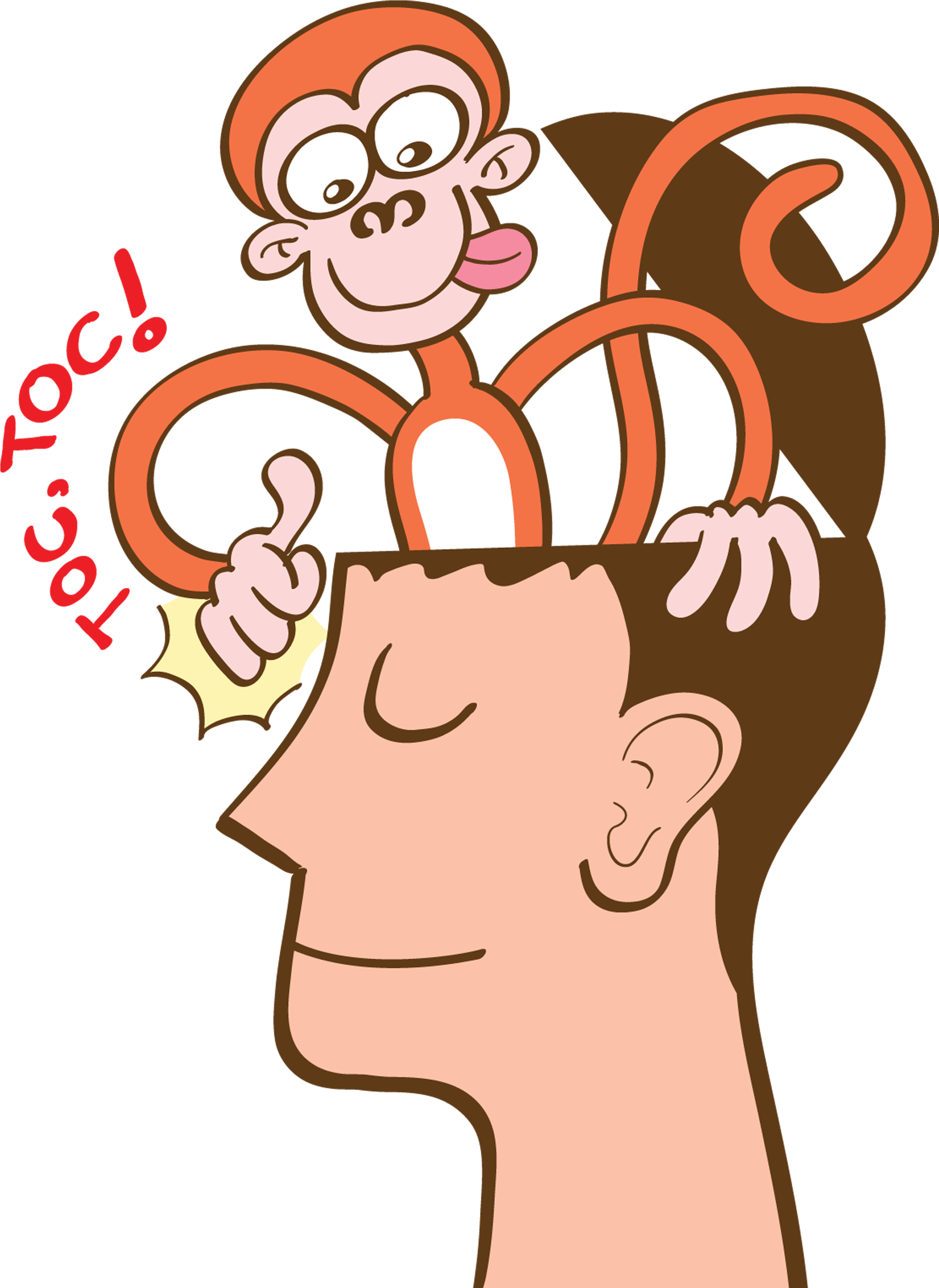 Exercise Your Mind - Human And Monkey Clipart (4171x3653)