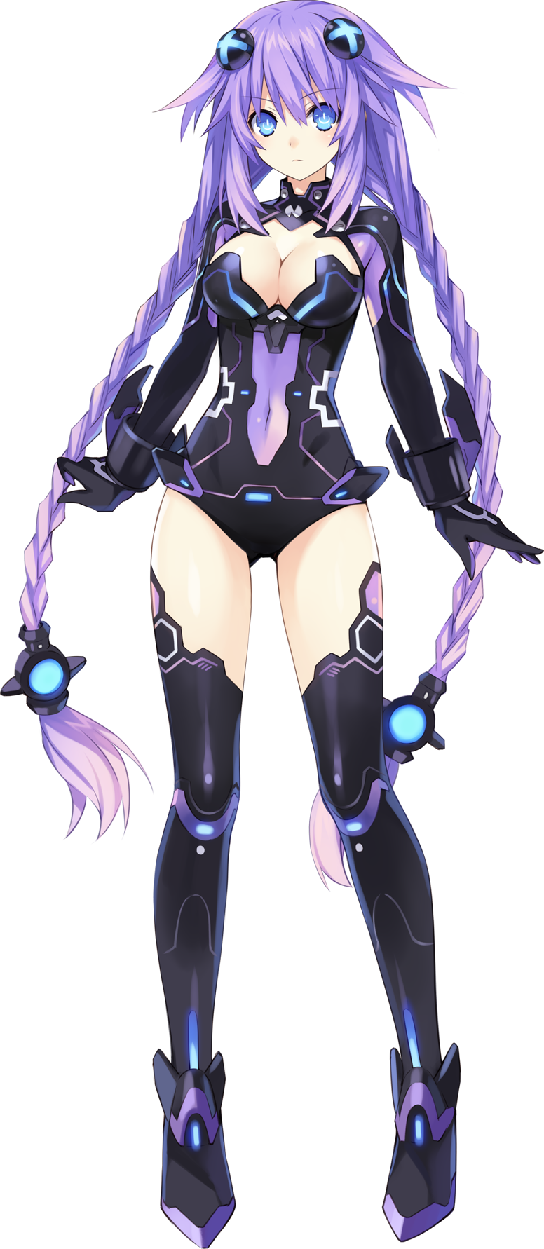Neptune From [hyperdimension Neptunia] - Hyperdimension Neptunia Purple Heart (776x1782)