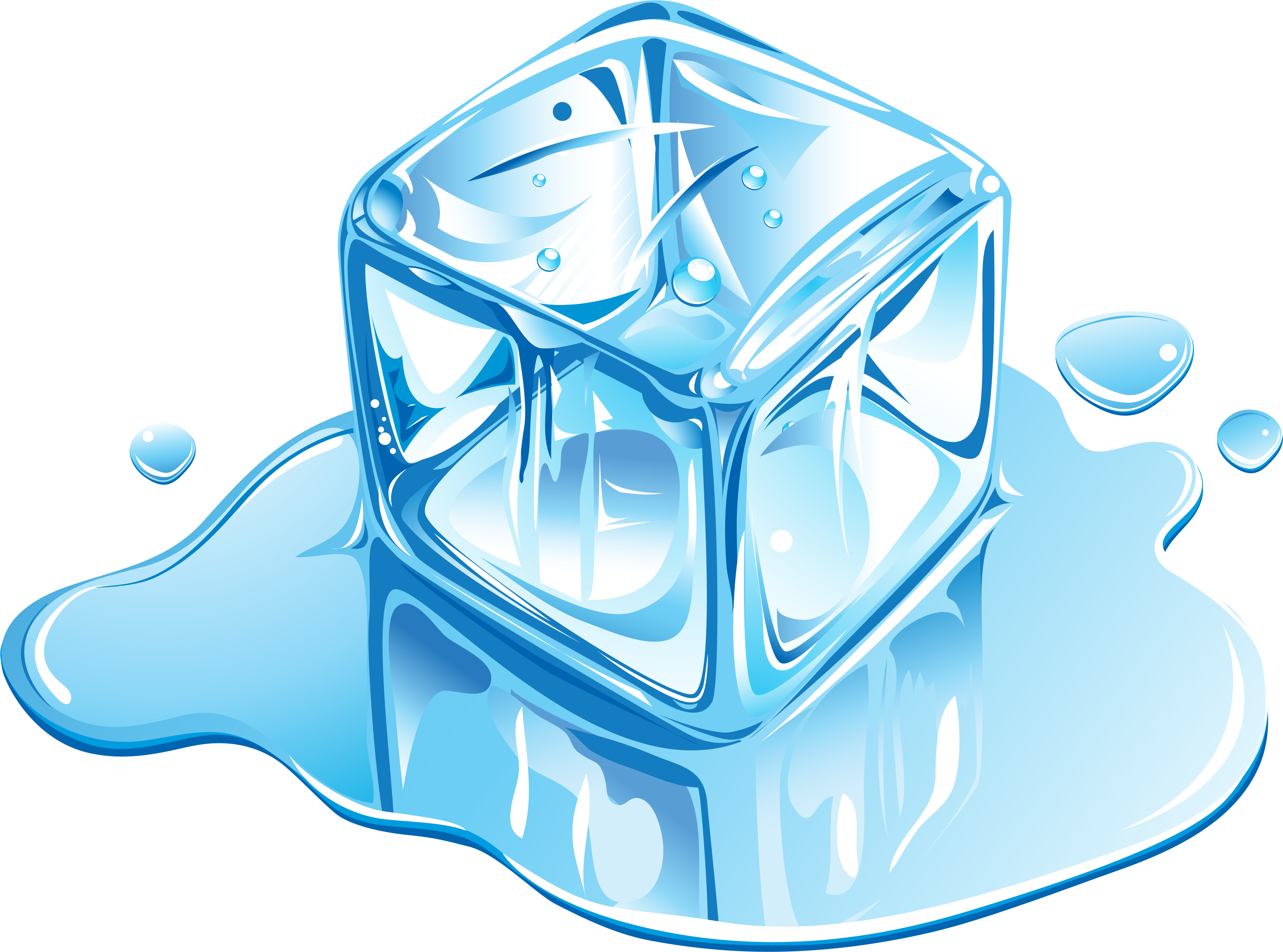 Download and share clipart about Ice Cream Ice Cube Melting - Illustrator I...