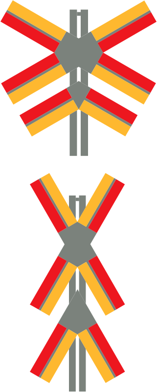 Free Vector Train Crossing Signals Clip Art - Train Crossing Signals (321x800)