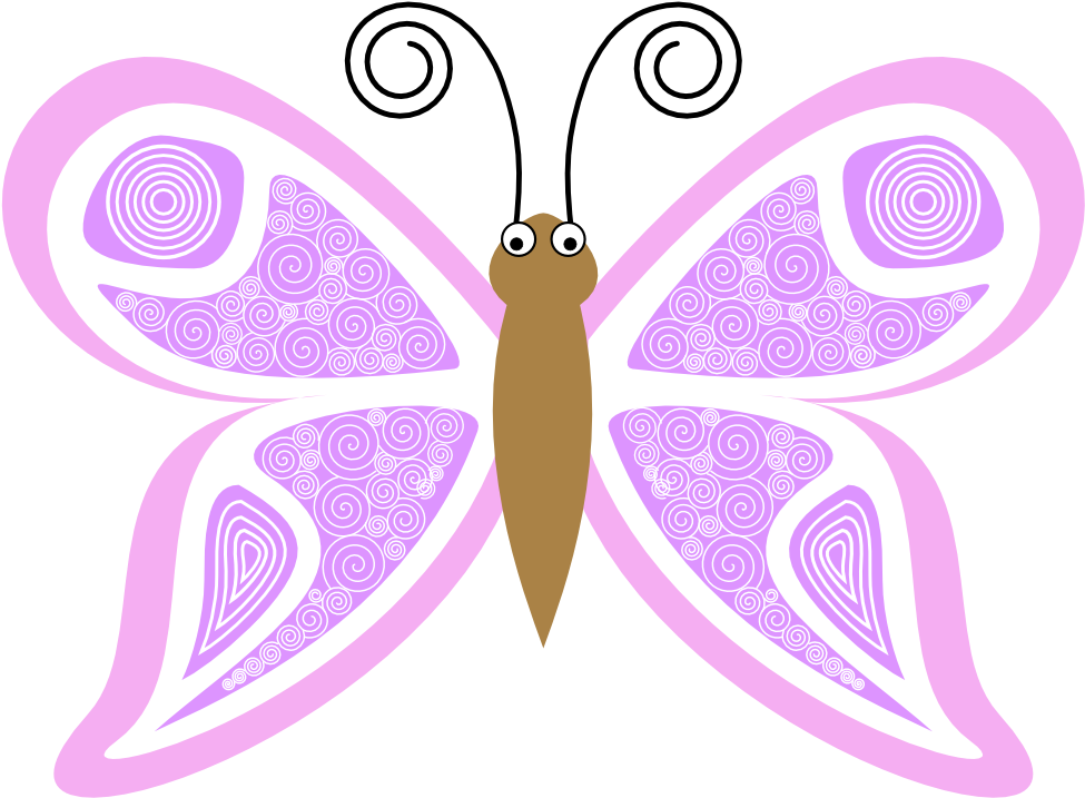 Cartoon Butterfly Kp 8 Xochi - Borboletas Lilas Em Png (999x740)