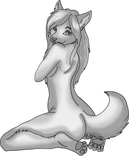 Custom Adoptable/wolfhome Pose-open By L3al3y - Pose (497x601)
