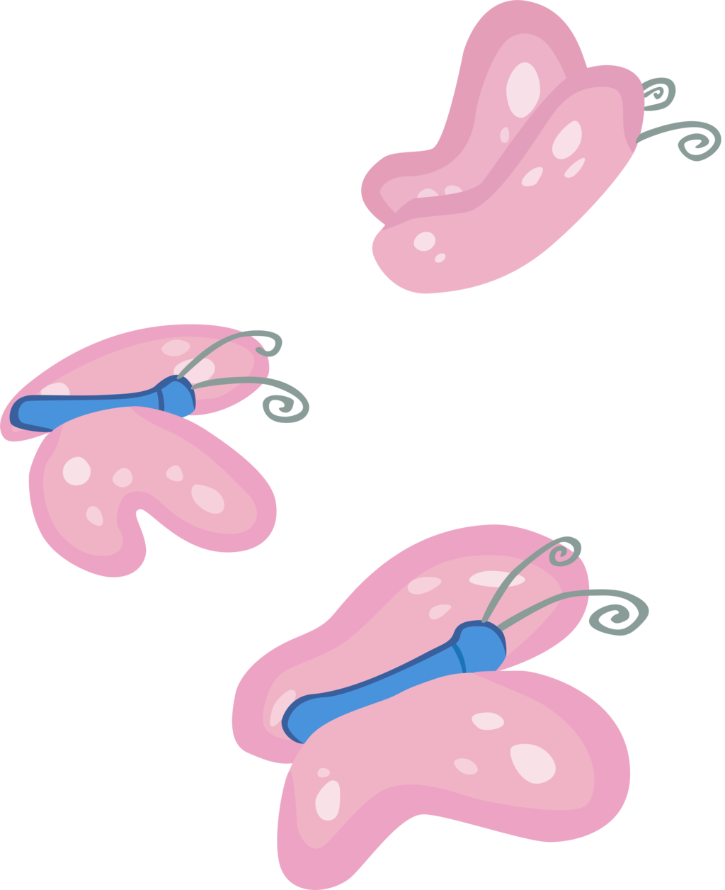 Butterflies By Ninecee Vector - My Little Pony Butterfly Png (1024x1256)