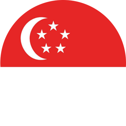 Country - Singapore Flag Round Png (2000x2000)