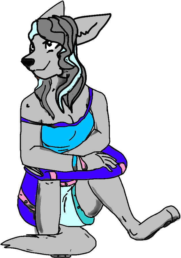 Not Free Colored Chatlands Pose - Cartoon (894x894)