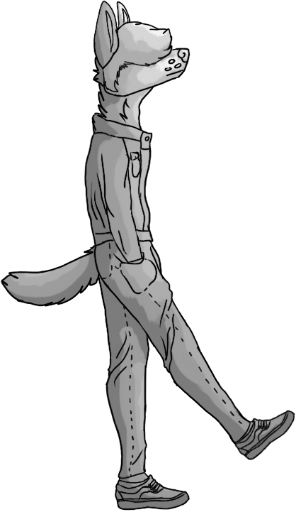 Chatlands 'enter Pose' Anthro Freebie By Wolfieweirdo - Sketch (418x721)