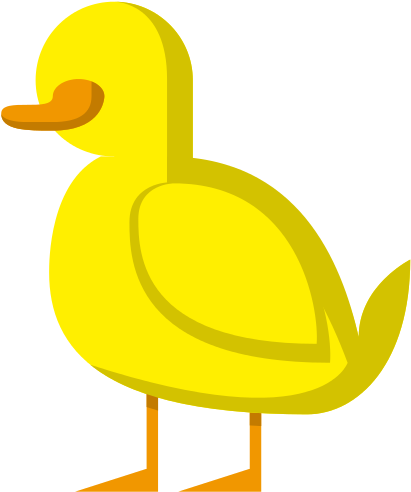 Cute Cartoon Baby Duck Isolated On White Background - Duck (550x550)